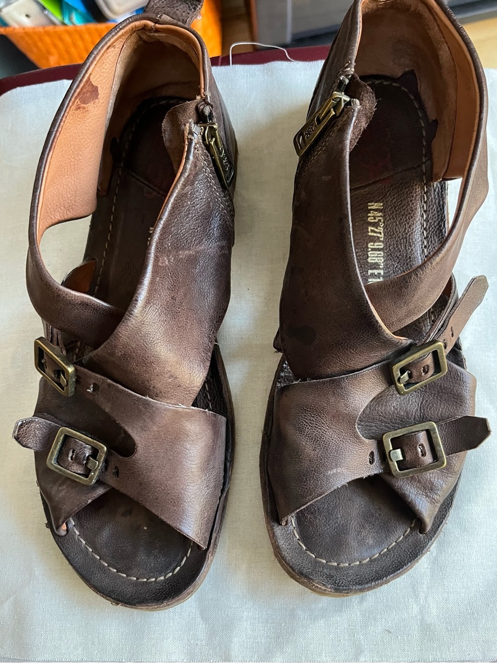 A.S.98 hand made in Italy leather sandals